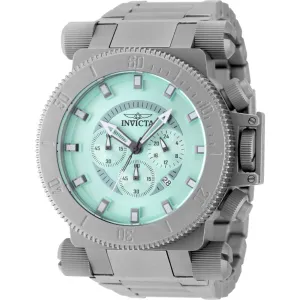 Invicta Men's Watch Coalition Forces Quartz Chrono Turquoise Dial Bracelet 48220 Invicta Men's Watches
