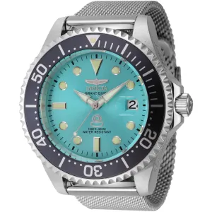 Invicta Men's Watch - Grand Diver Silver Tone Automatic Blue Dial Bracelet | 45804 Invicta Men's Watches