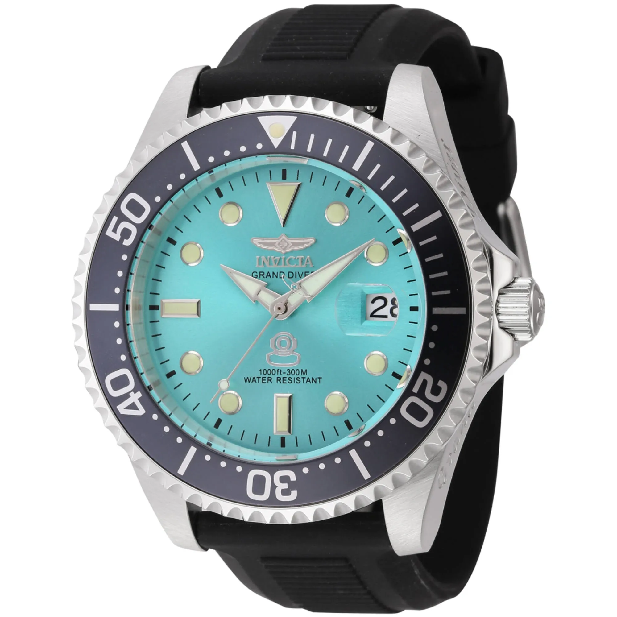 Invicta Men's Watch - Grand Diver Silver Tone Automatic Blue Dial Bracelet | 45804 Invicta Men's Watches
