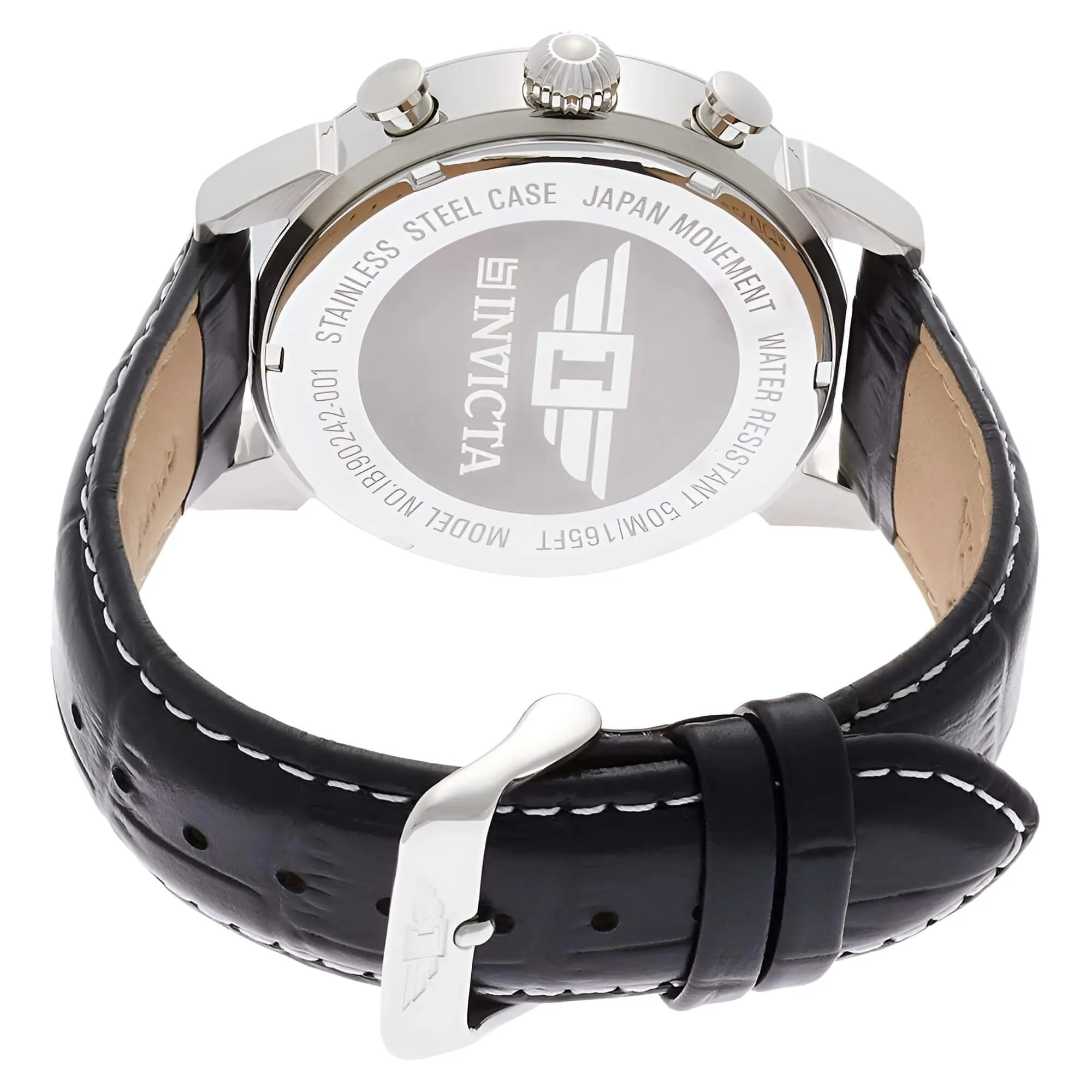 Invicta Men's Watch - I by Invicta Quartz Chronograph Black Dial Strap | IBI-90242-001 Invicta Men's Watches