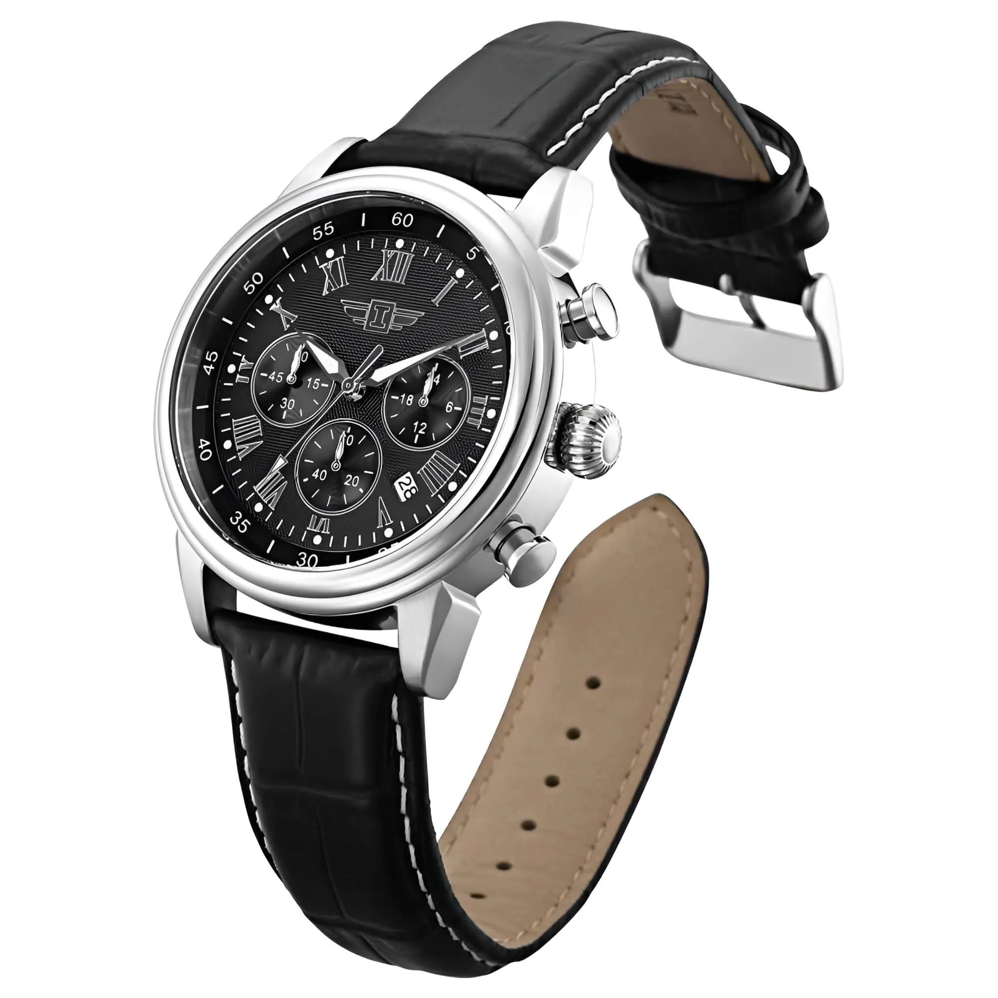 Invicta Men's Watch - I by Invicta Quartz Chronograph Black Dial Strap | IBI-90242-001 Invicta Men's Watches