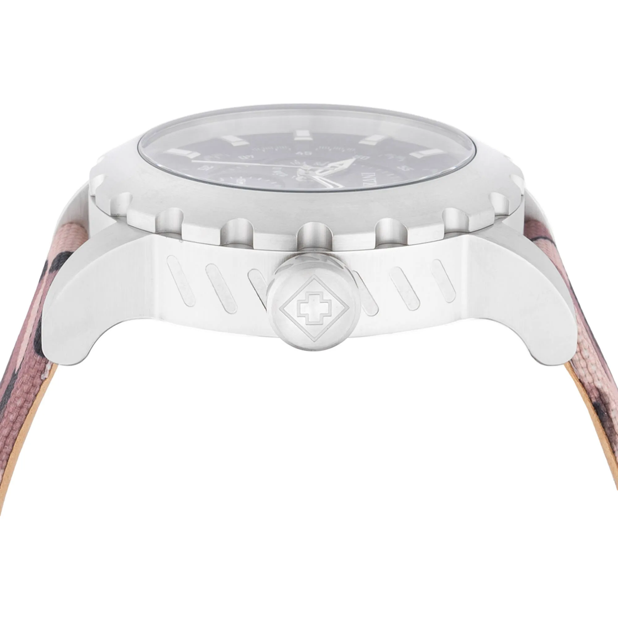 Invicta Men's Watch - I-Force Quartz Black Dial Camouflage and Brown Strap | 47582 Invicta Men's Watches