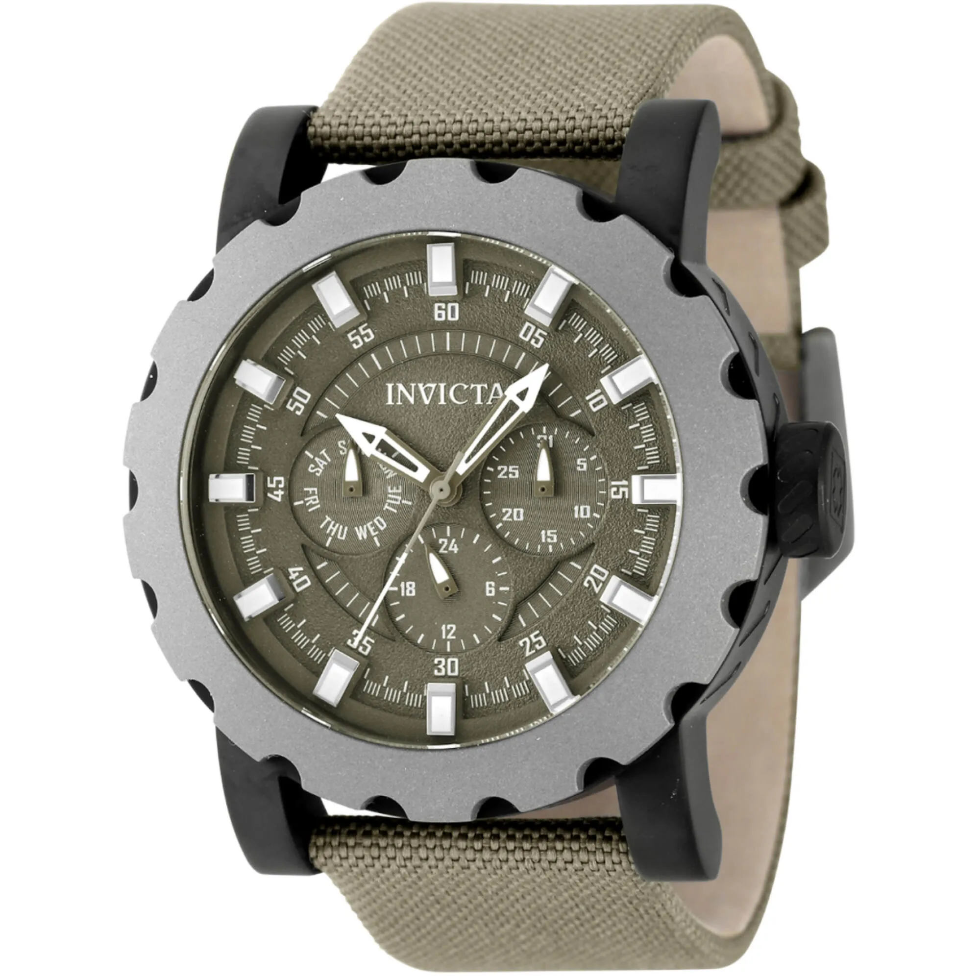 Invicta Men's Watch - I-Force Quartz Olive Green Dial Titanium, Black Case | 47586 Invicta Men's Watches