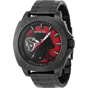 Invicta Men's Watch - NFL Houston Texans Red and Blue Dial Black Bracelet | 47891 Invicta Men's Watches