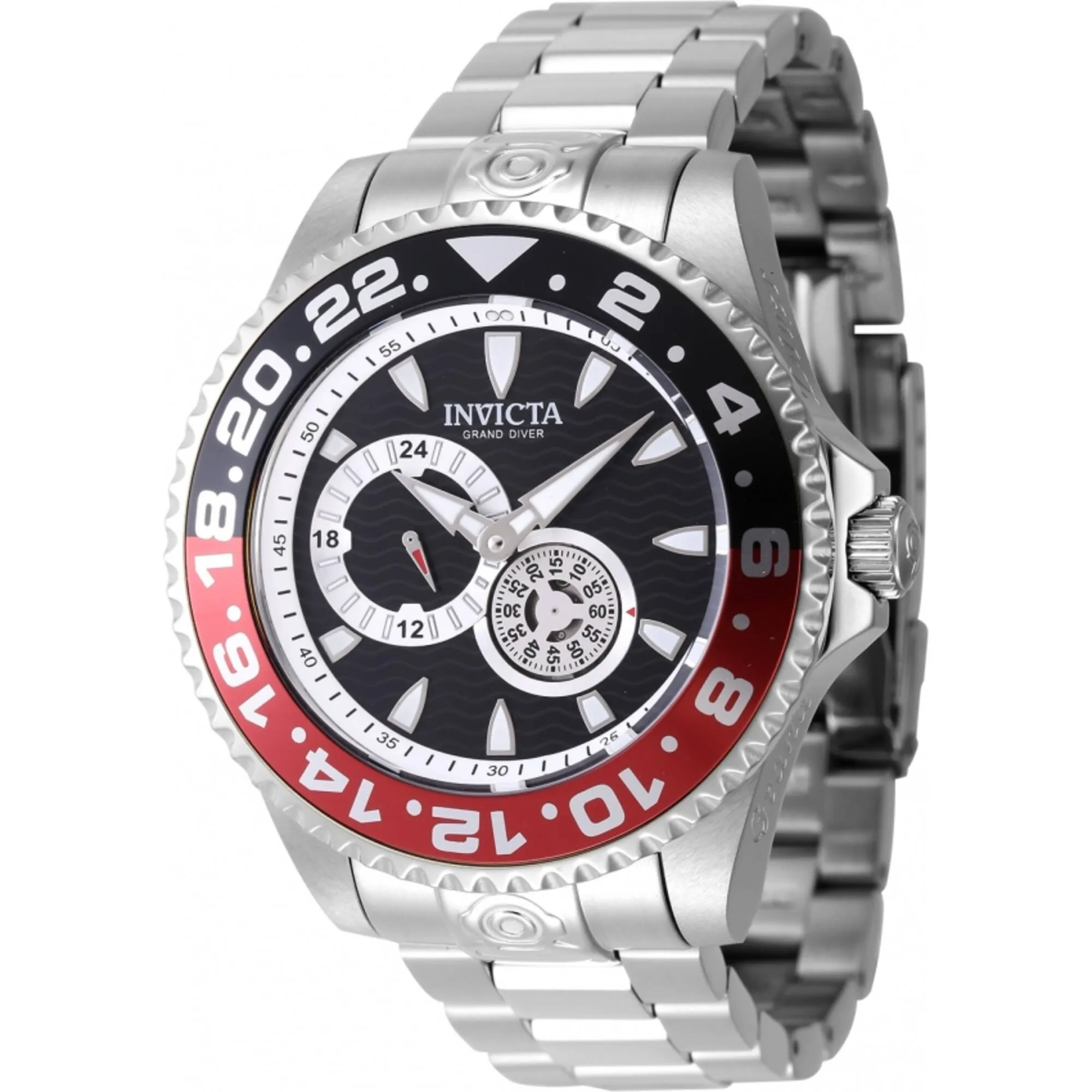 Invicta Men's Watch - Pro Diver Automatic Red and Black Bezel Steel Bracelet | 47302 Invicta Men's Watches