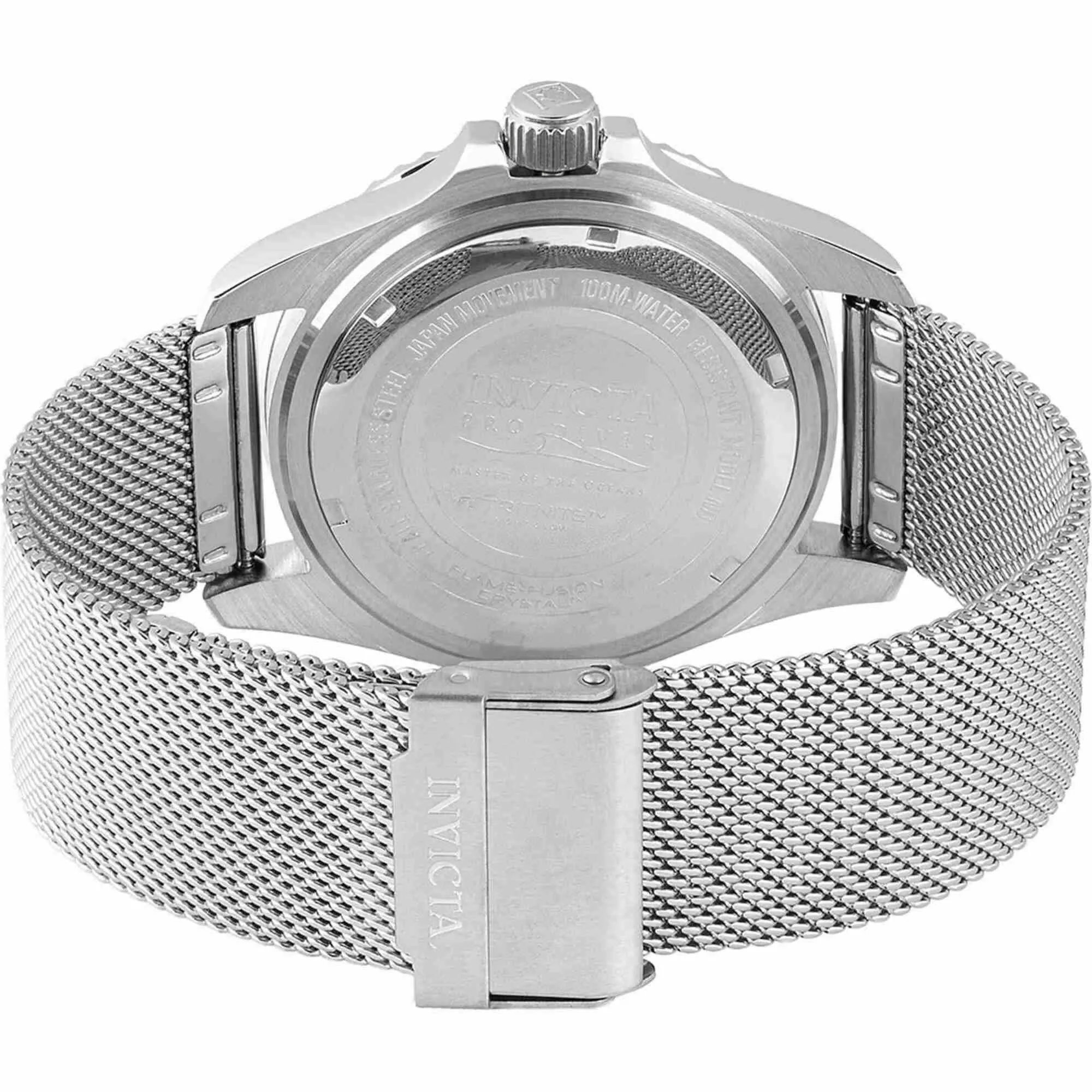 Invicta Men's Watch - Pro Diver Black Dial Stainless Steel Mesh Bracelet | 47172 Invicta Men's Watches