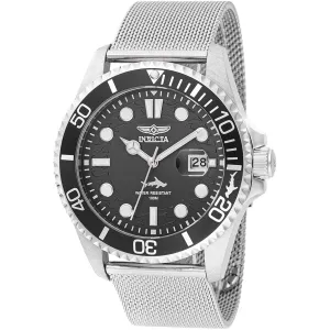 Invicta Men's Watch - Pro Diver Black Dial Stainless Steel Mesh Bracelet | 47172 Invicta Men's Watches