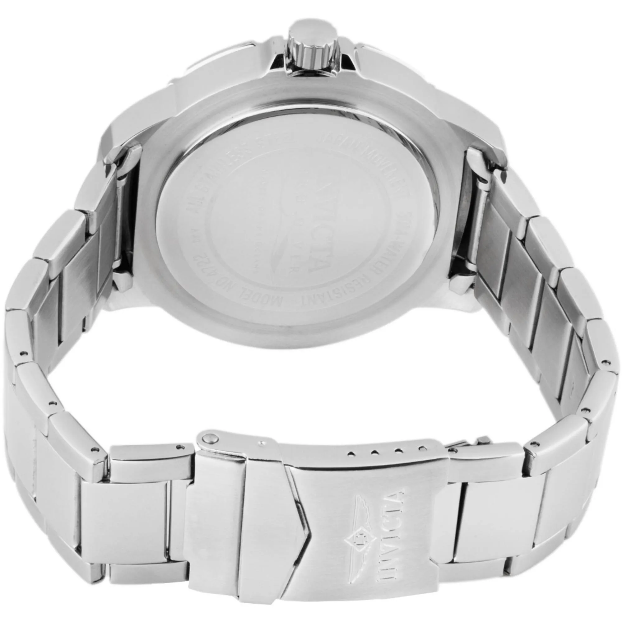 Invicta Men's Watch - Pro Diver Blue and Red Rotating Bezel Steel Bracelet | 47227 Invicta Men's Watches