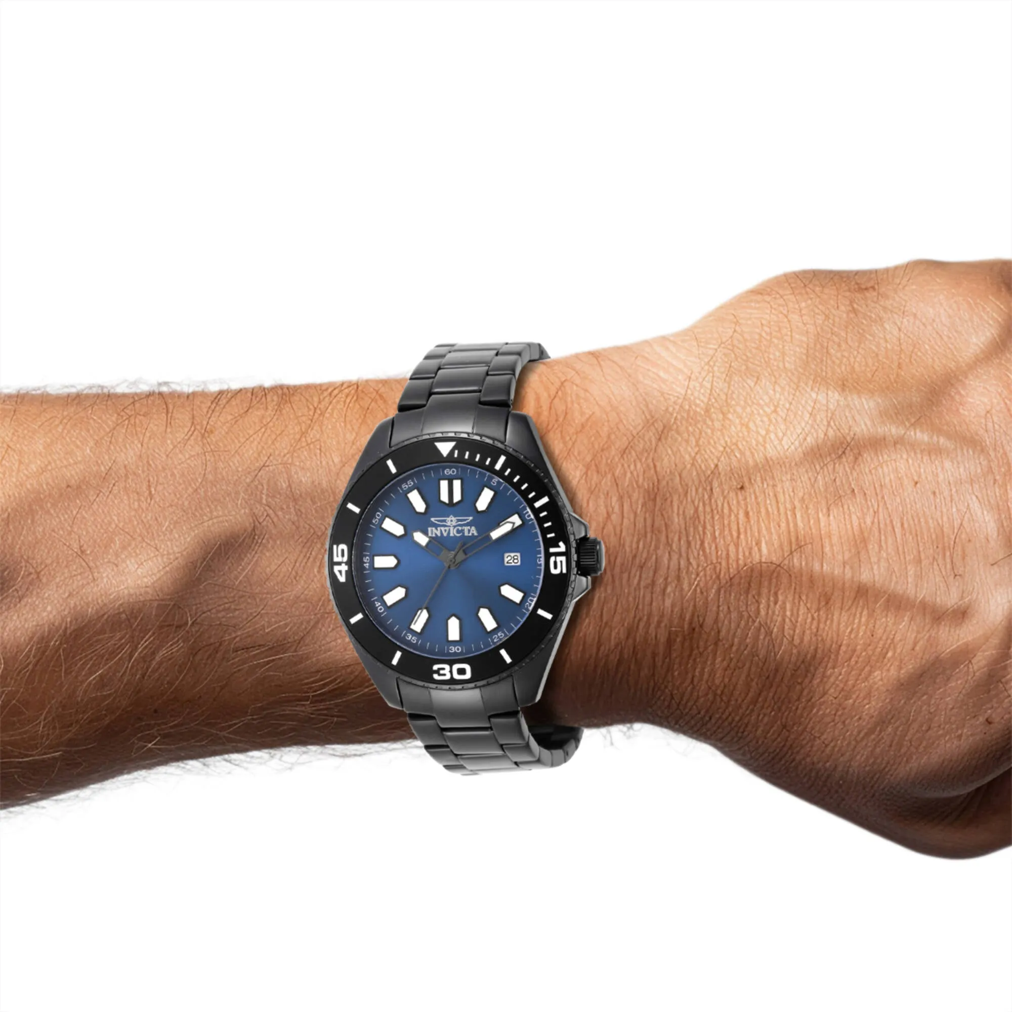 Invicta Men's Watch - Pro Diver Blue Dial Black IP Stainless Steel Bracelet | 46320 Invicta Men's Watches