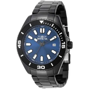Invicta Men's Watch - Pro Diver Blue Dial Black IP Stainless Steel Bracelet | 46320 Invicta Men's Watches