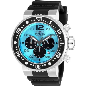 Invicta Men's Watch - Pro Diver Chronograph Turquoise and Black Dial Strap | 26735 Invicta Men's Watches