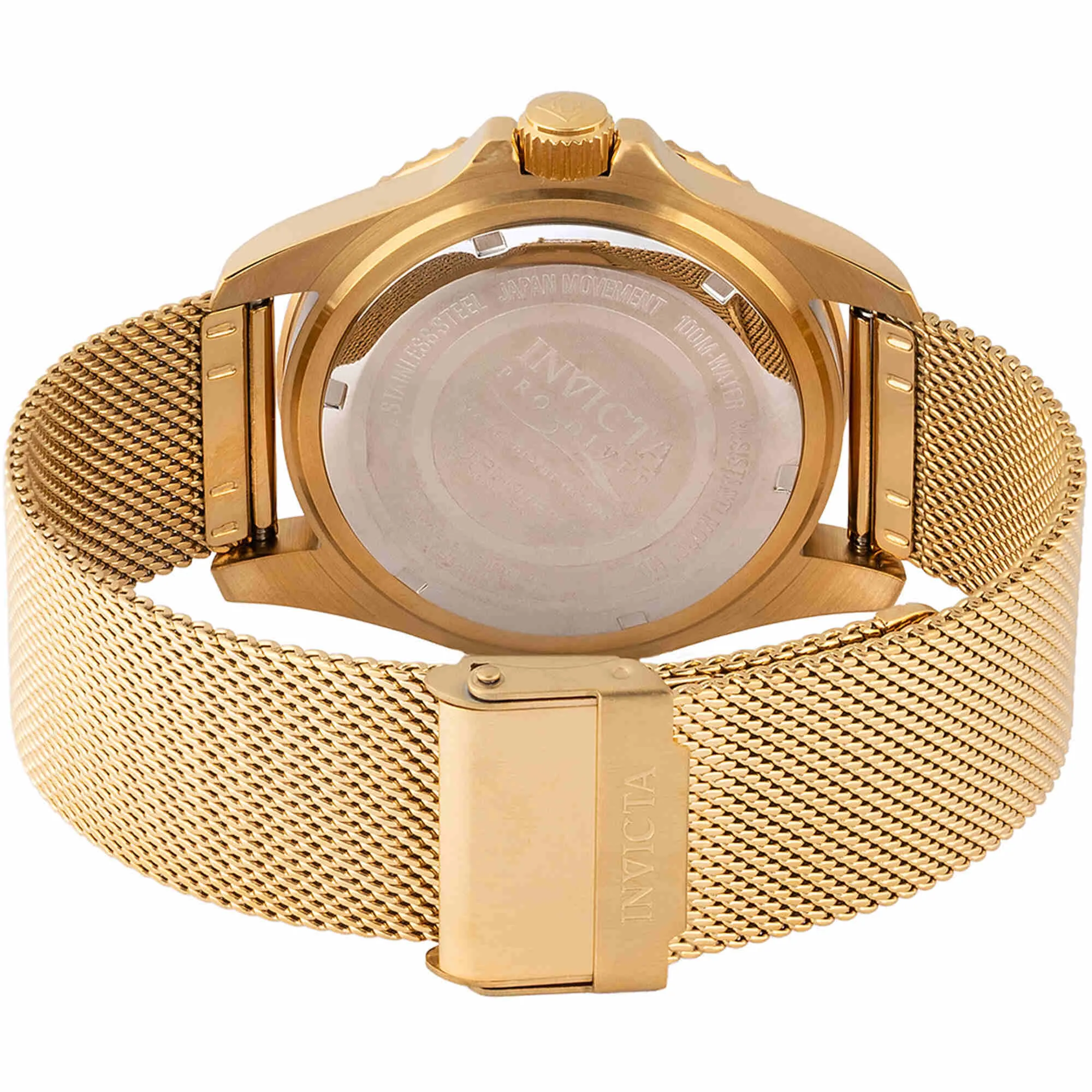 Invicta Men's Watch - Pro Diver Green, Black, Gold Tone Bezel Mesh Bracelet | 47179 Invicta Men's Watches