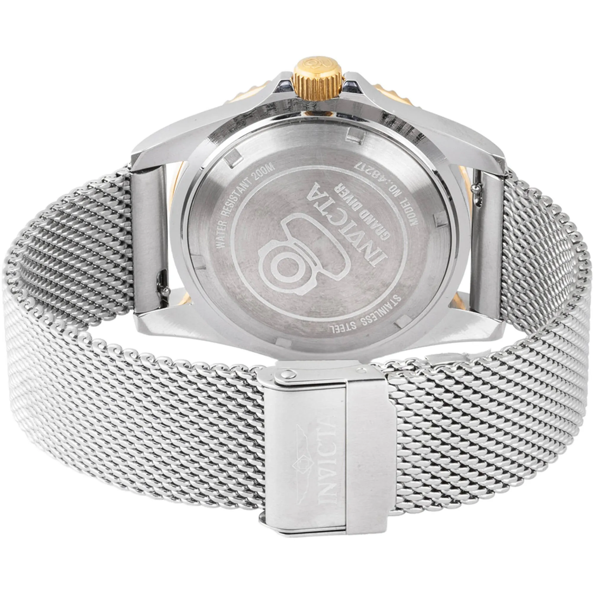 Invicta Men's Watch - Pro Diver Military Green Dial Silver Steel Bracelet | 48217 Invicta Men's Watches