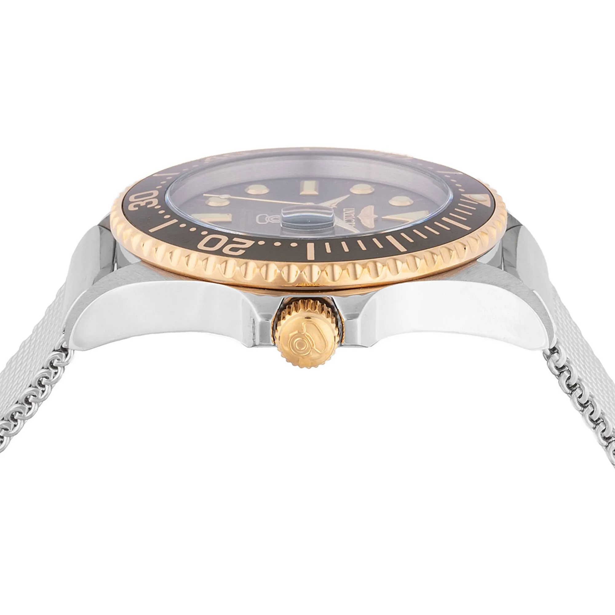 Invicta Men's Watch - Pro Diver Military Green Dial Silver Steel Bracelet | 48217 Invicta Men's Watches