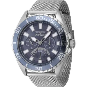 Invicta Men's Watch - Pro Diver Quartz Day-Date Blue Dial Mesh Bracelet | 46905 Invicta Men's Watches