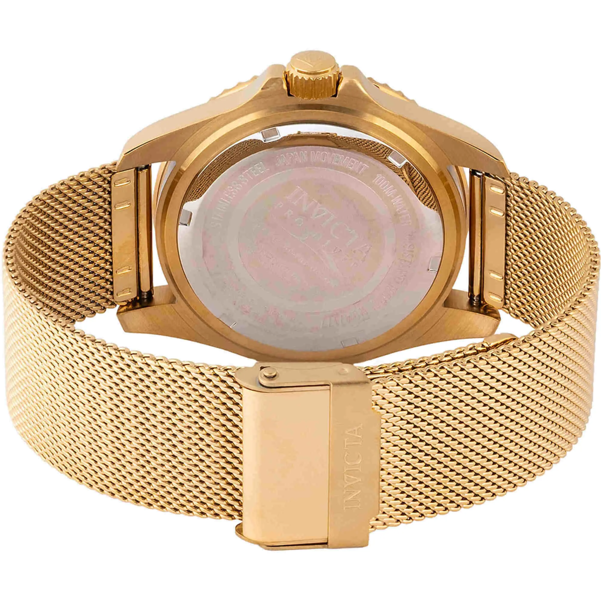 Invicta Men's Watch - Pro Diver Quartz Gold Tone Dial Mesh Bracelet | 47177 Invicta Men's Watches