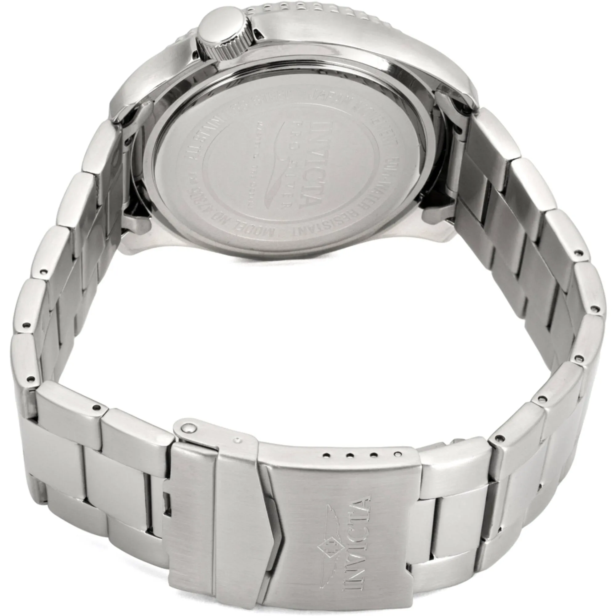 Invicta Men's Watch - Pro Diver Quartz Luminous Green Dial Steel Bracelet | 47305 Invicta Men's Watches