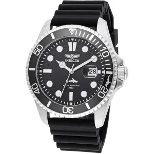 Invicta Men's Watch - Pro Diver Rotating Bezel Black Dial Silicone Strap | 47161 Invicta Men's Watches