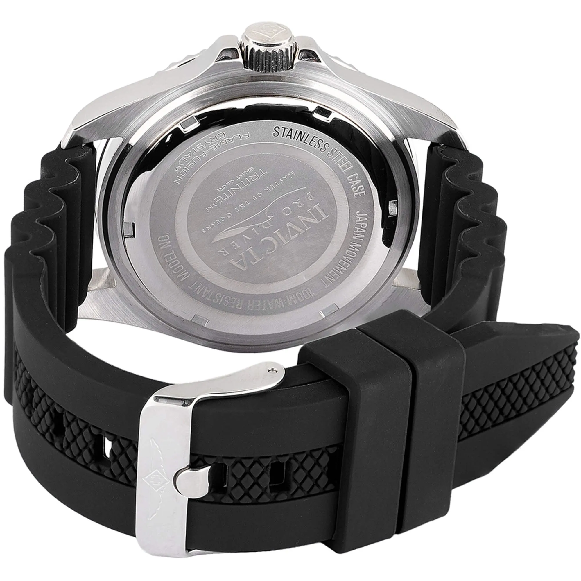 Invicta Men's Watch - Pro Diver Rotating Bezel Black Dial Silicone Strap | 47161 Invicta Men's Watches
