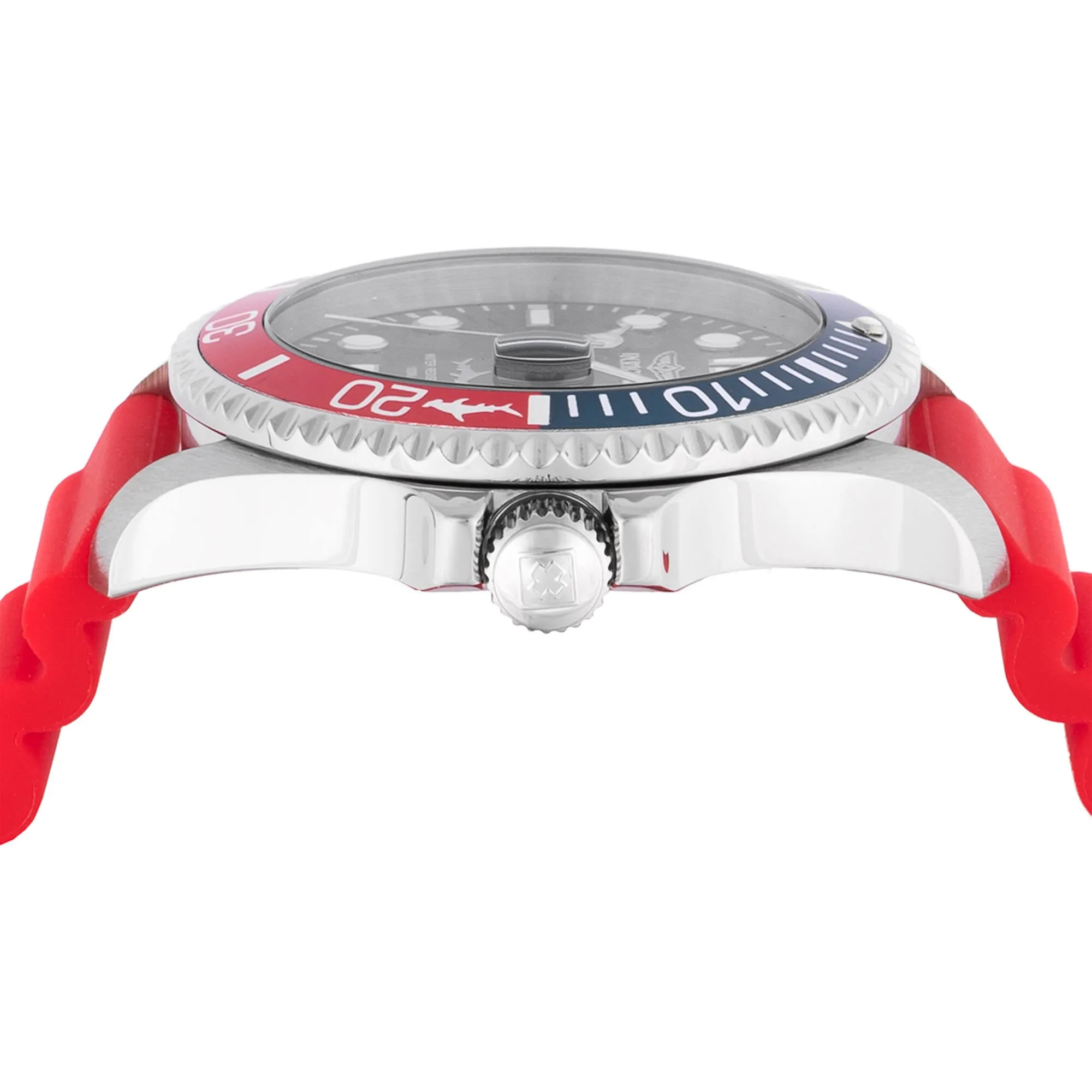 Invicta Men's Watch - Pro Diver Rotating Bezel Blue Dial Red Silicone Strap | 47164 Invicta Men's Watches