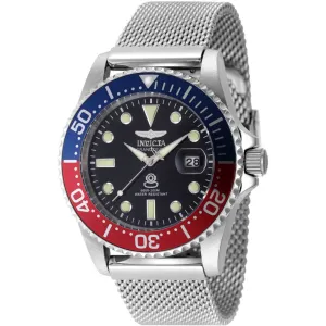 Invicta Men's Watch - Pro Diver Rotating Bezel Silver Steel Bracelet Dive | 48215 Invicta Men's Watches