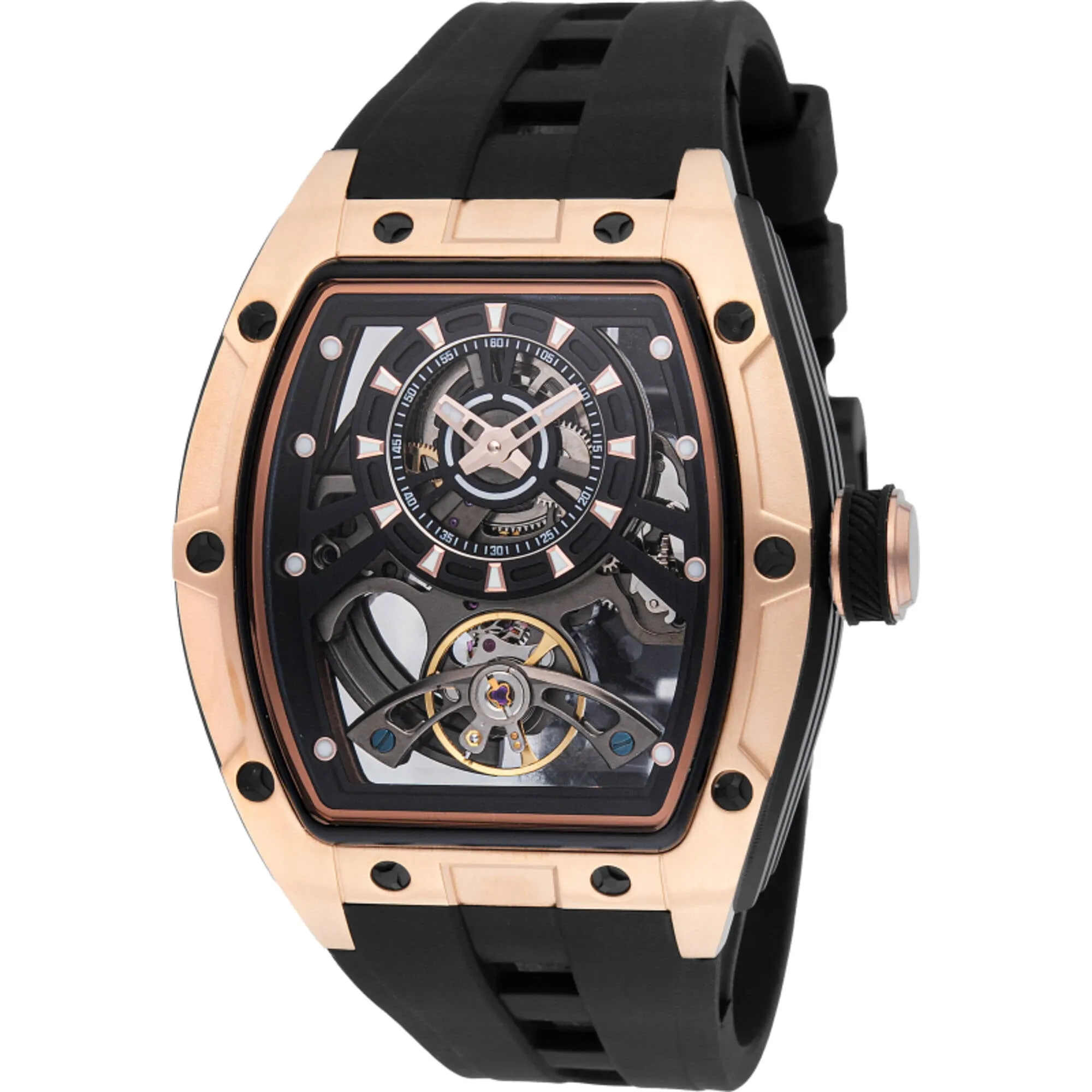 Invicta Men's Watch S1 Rally Automatic Black Silicone Strap Chronograph 49037 Invicta Men's Watches