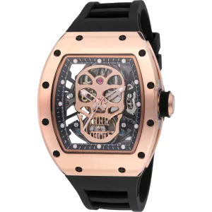 Invicta Men's Watch S1 Rally Automatic Rose Gold and Black Skeleton Dial 49024 Invicta Men's Watches