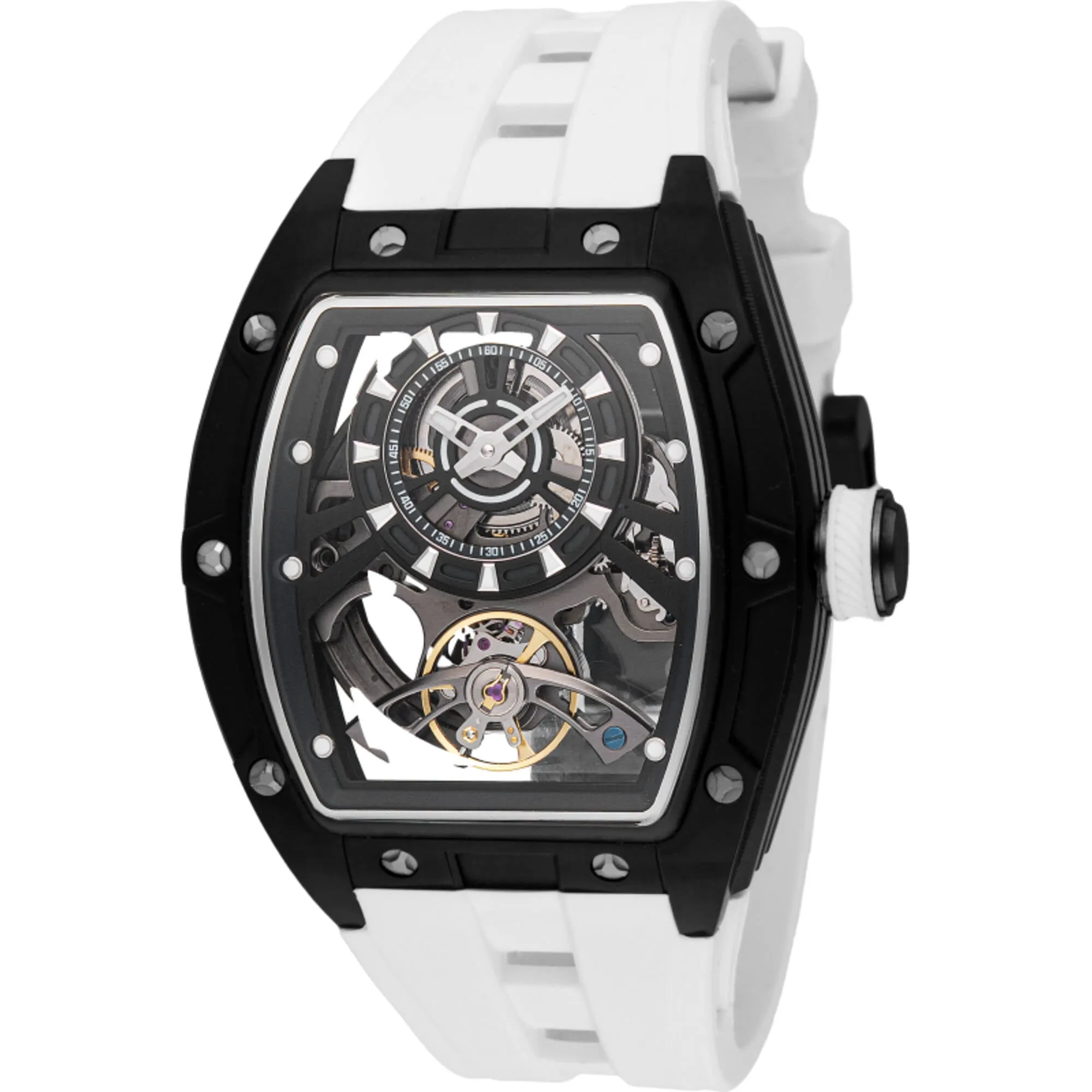 Invicta Men's Watch S1 Rally Automatic White Silicone Strap Chronograph 49035 Invicta Men's Watches