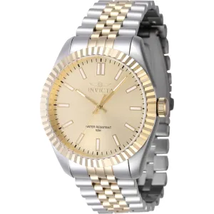 Invicta Men's Watch - Specialty Gold Dial Two Tone Steel Bracelet Quartz | 47487 Invicta Men's Watches