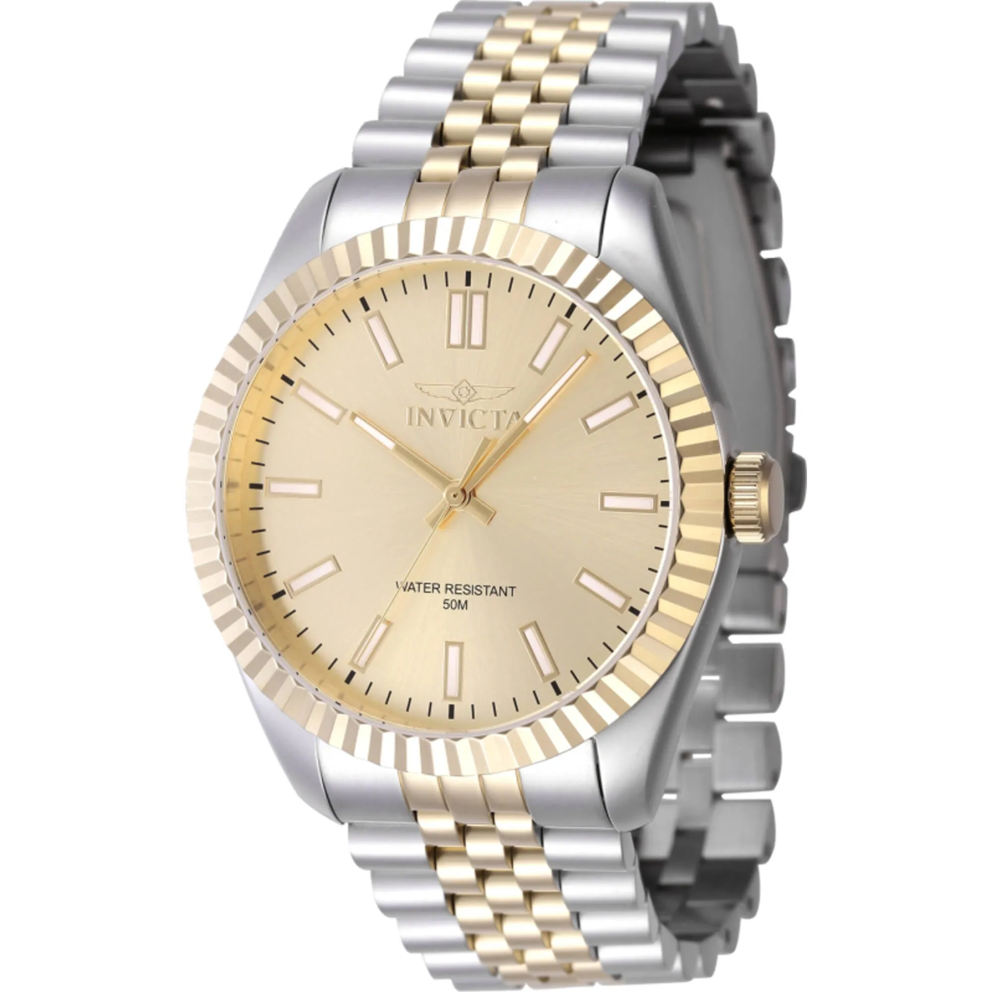 Invicta Men's Watch - Specialty Gold Dial Two Tone Steel Bracelet Quartz | 47487 Invicta Men's Watches