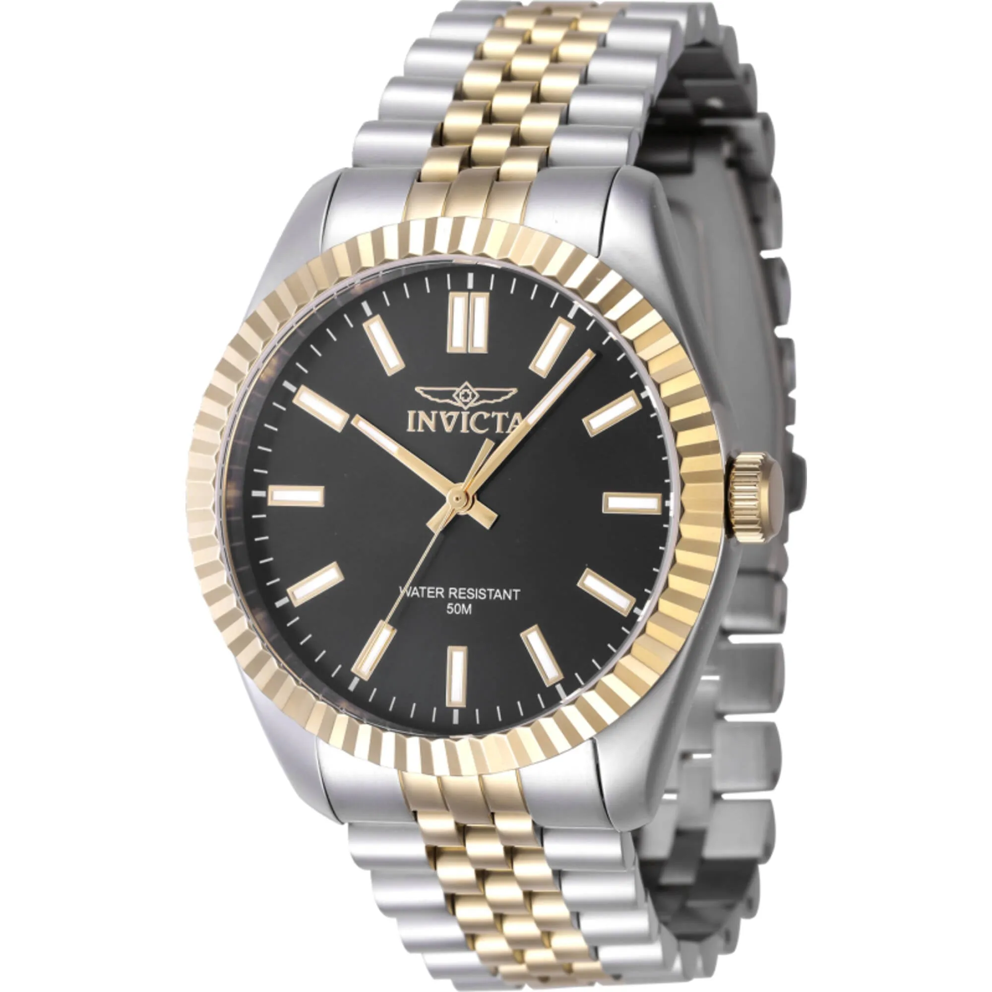 Invicta Men's Watch - Specialty Quartz Black Dial Two Tone Steel Bracelet | 47483 Invicta Men's Watches