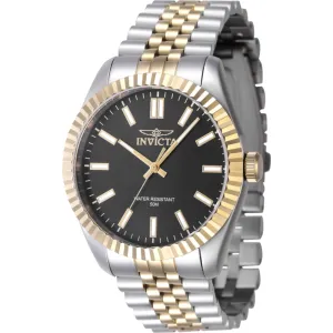 Invicta Men's Watch - Specialty Quartz Black Dial Two Tone Steel Bracelet | 47483 Invicta Men's Watches