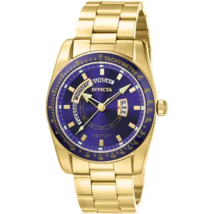 Invicta Men's Watch - Specialty Quartz Blue Dial Yellow Gold Steel Bracelet | 6321 Invicta Men's Watches