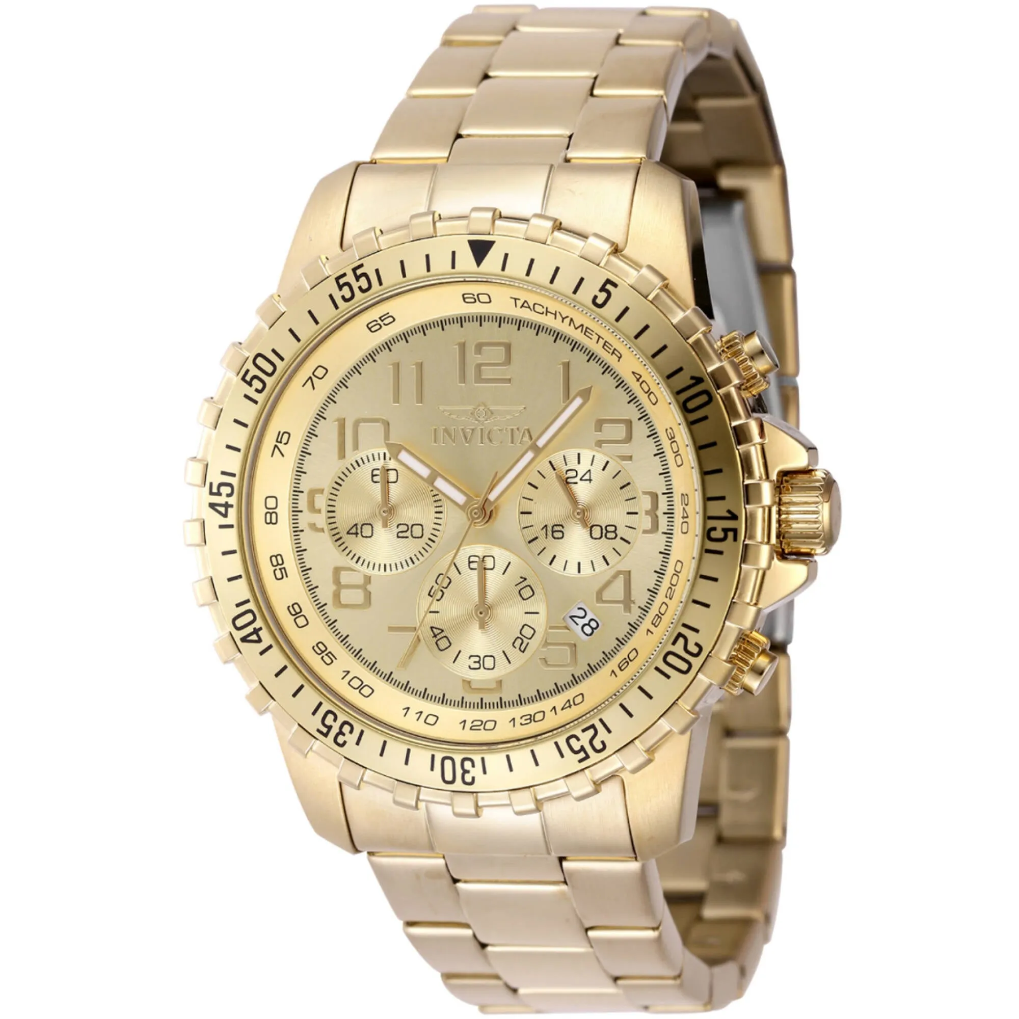 Invicta Men's Watch - Specialty Quartz Chronograph Yellow Gold Steel Bracelet | 48379 Invicta Men's Watches