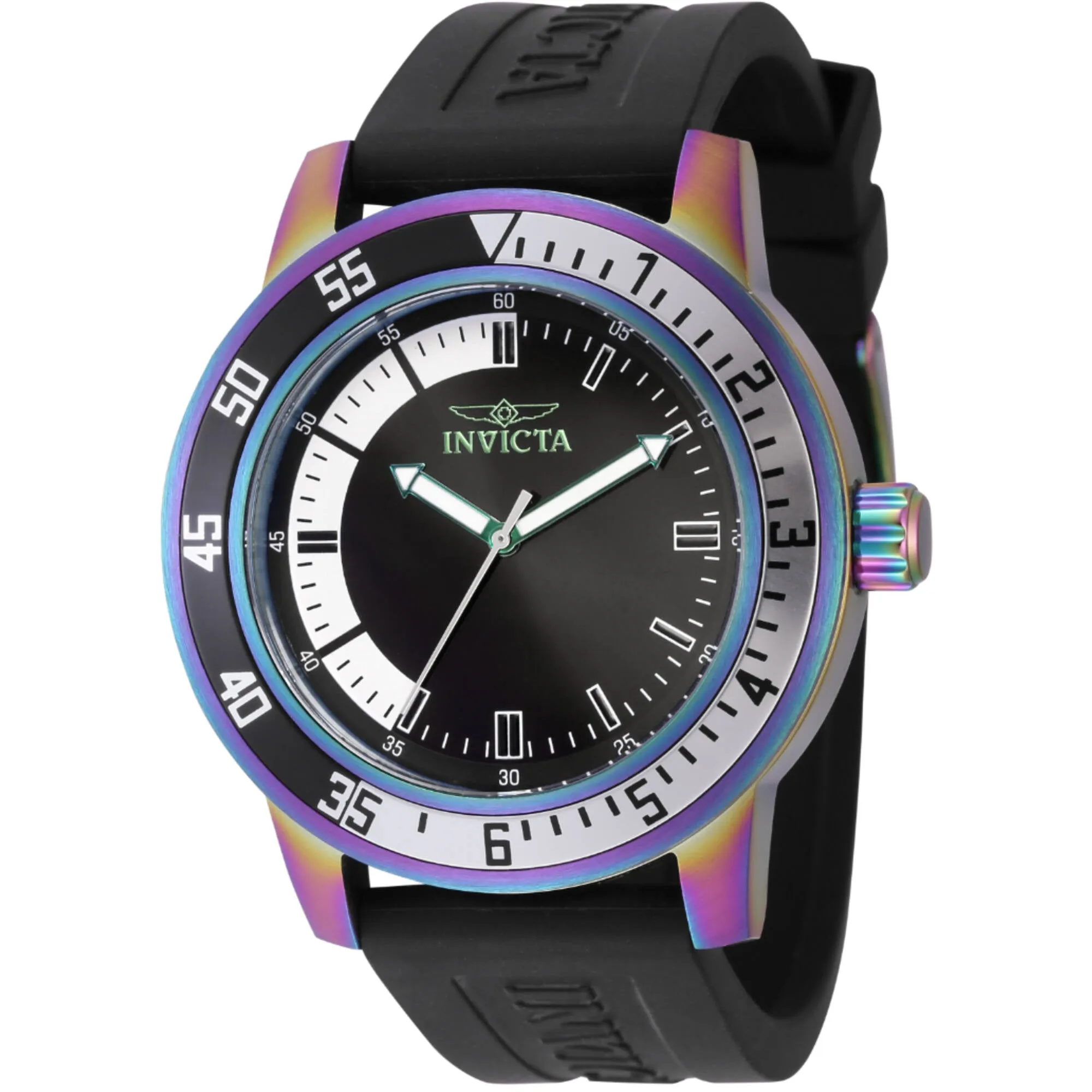 Invicta Men's Watch - Specialty Quartz White and Black Dial Silicone Strap | 37011 Invicta Men's Watches