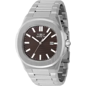 Invicta Men's Watch Speedway Brown Dial Silver Stainless Steel Bracelet 48321 Invicta Men's Watches