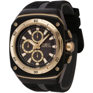Invicta Men's Watch - Speedway Chrono Black, Gold Tone Dial Silicone Strap | 46110 Invicta Men's Watches