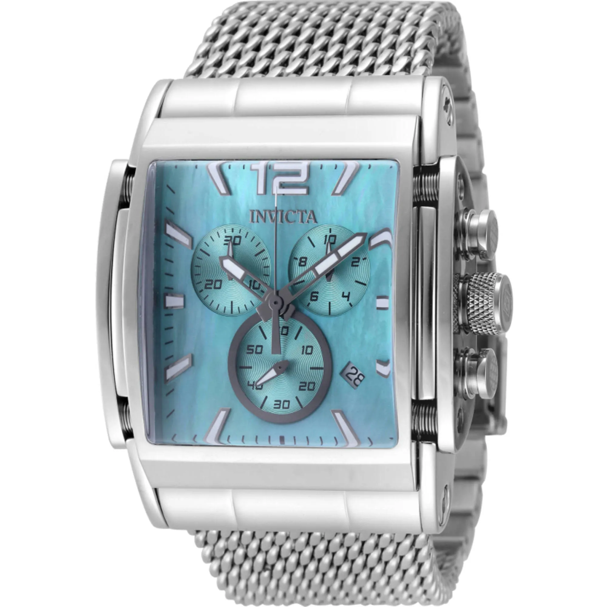 Invicta Men's Watch - Speedway Chronograph Blue Mop Dial Silver Steel Bracelet | 48207 Invicta Men's Watches