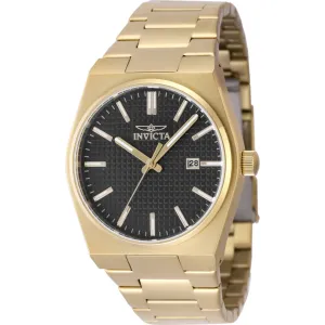 Invicta Men's Watch - Speedway Quartz Black Dial Yellow Gold Steel Bracelet | 48395 Invicta Men's Watches