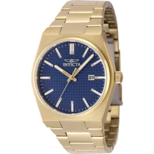 Invicta Men's Watch - Speedway Quartz Blue Dial Yellow Gold Steel Bracelet | 48396 Invicta Men's Watches