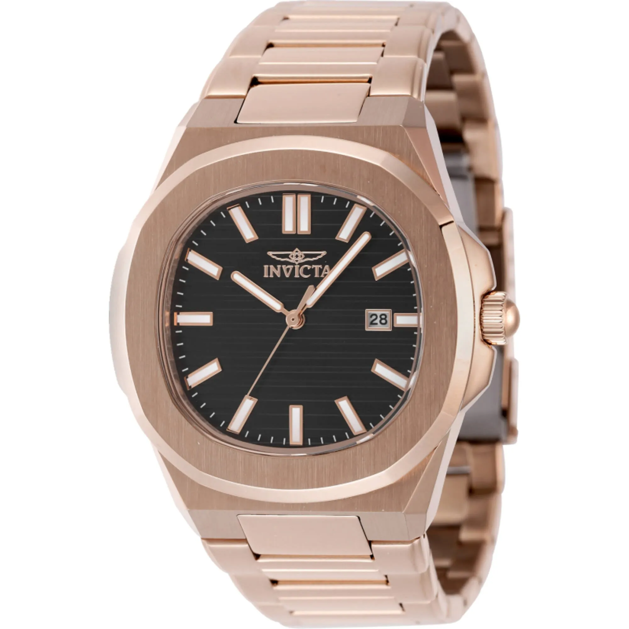 Invicta Men's Watch - Speedway Quartz Brown Dial Rose Gold Bracelet | 48519 Invicta Men's Watches