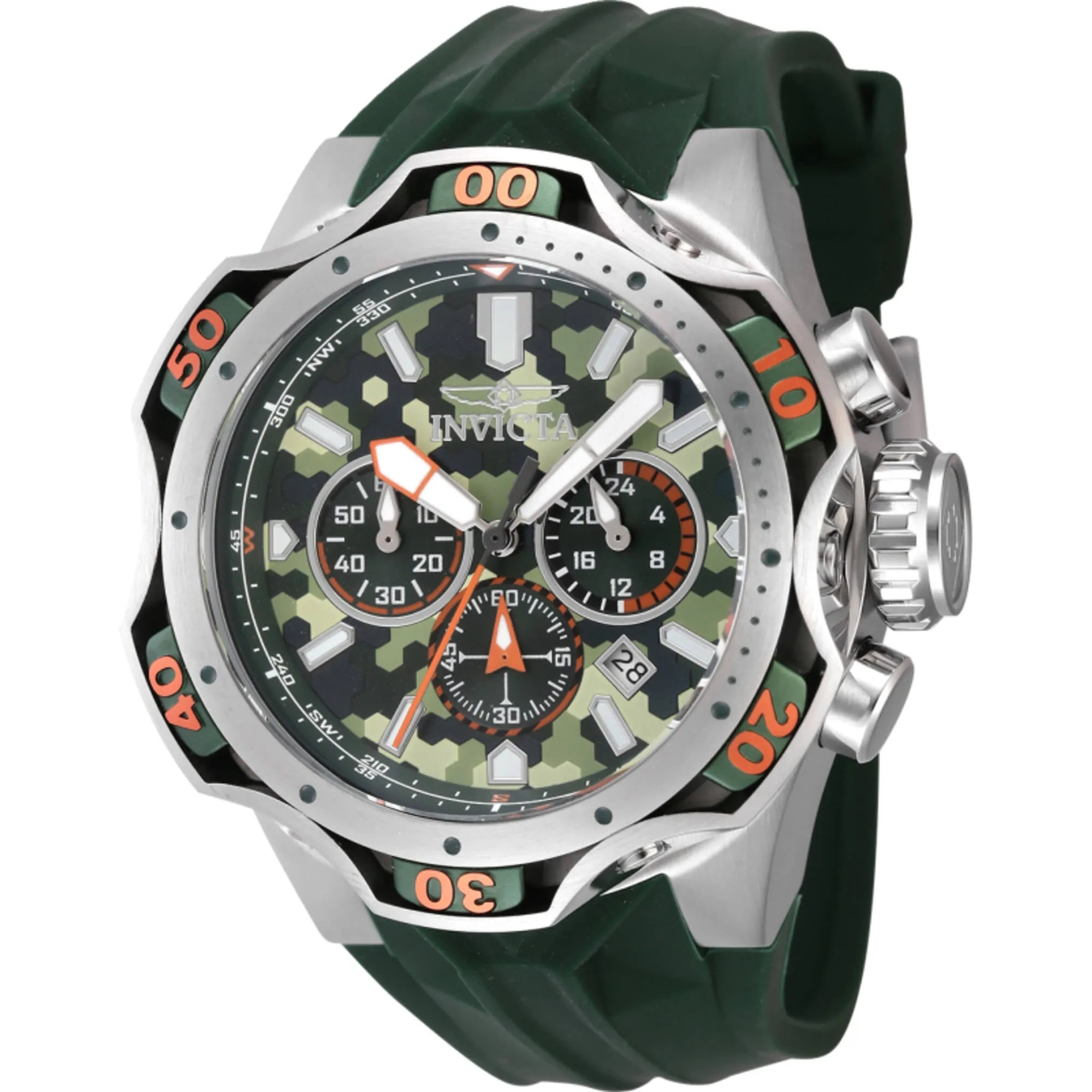 Invicta Men's Watch - Venom Chronograph Light Green and Green Dial Strap | 47759 Invicta Men's Watches