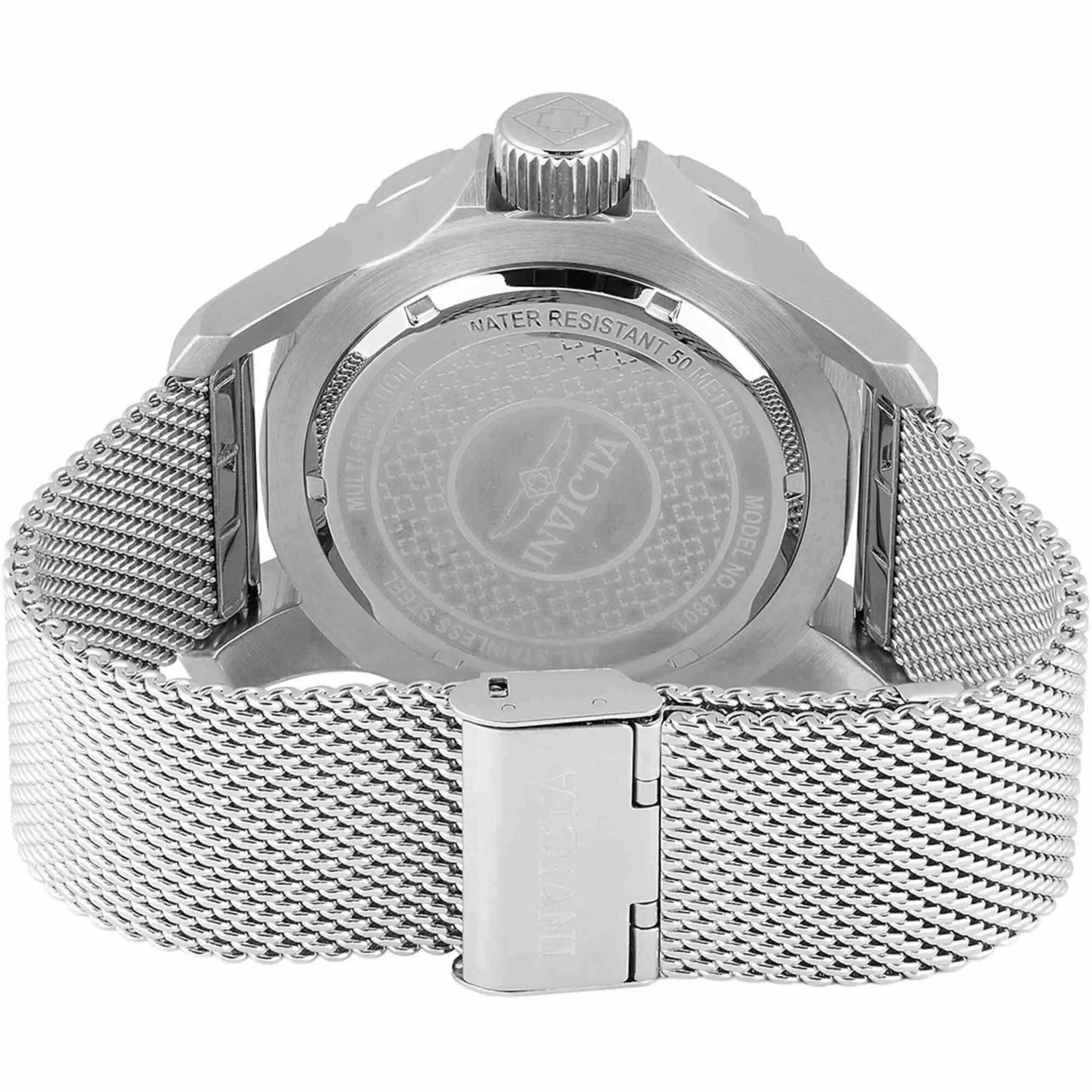 Invicta Men's Watch - Vintage Quartz Chrono Turquoise Dial Mesh Bracelet | 48012 Invicta Men's Watches
