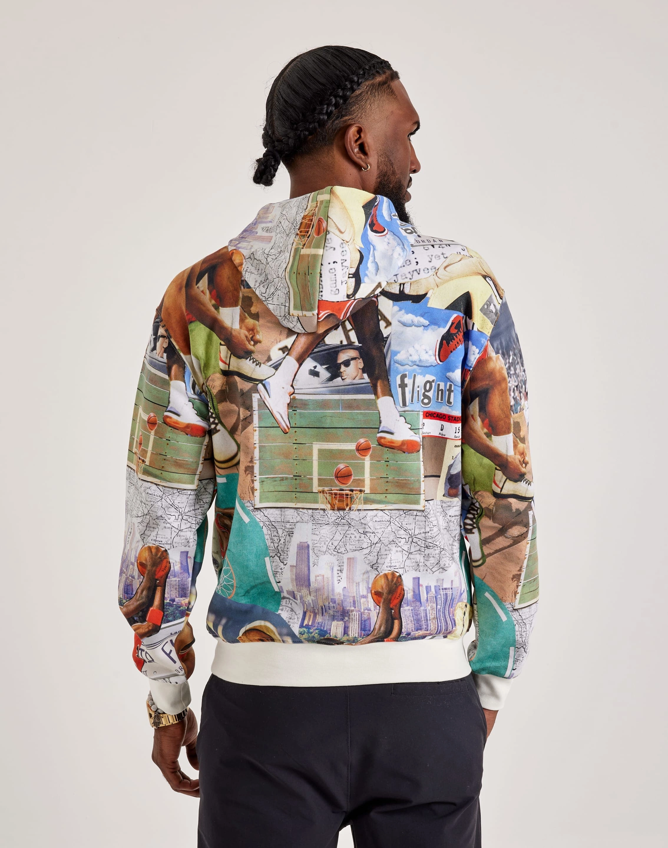 Jordan Brooklyn Fleece Printed Pullover Hoodie Street fashion