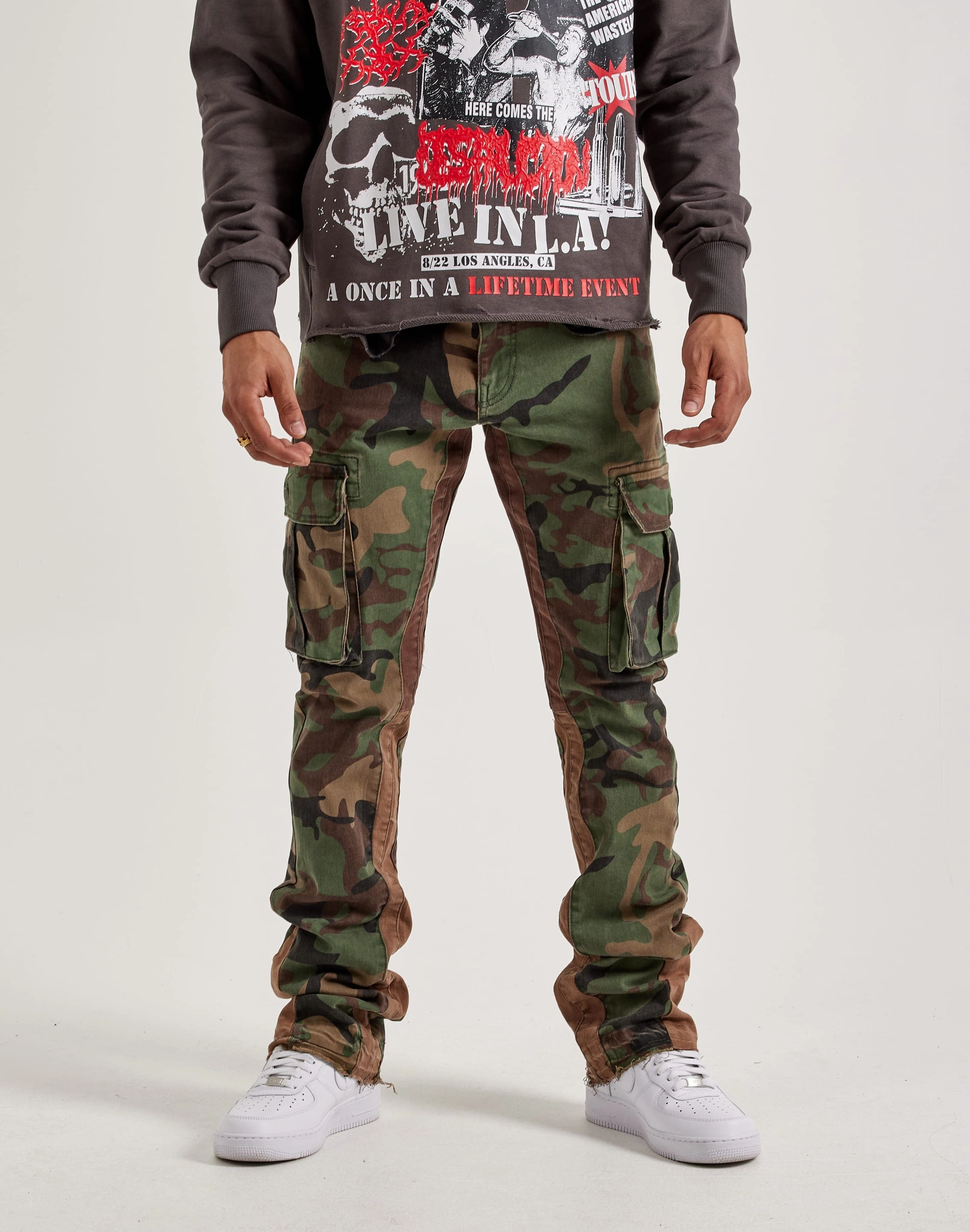 Jordan Craig Martin Stacked Cargo Jeans Preppy style items Retro fashion finds