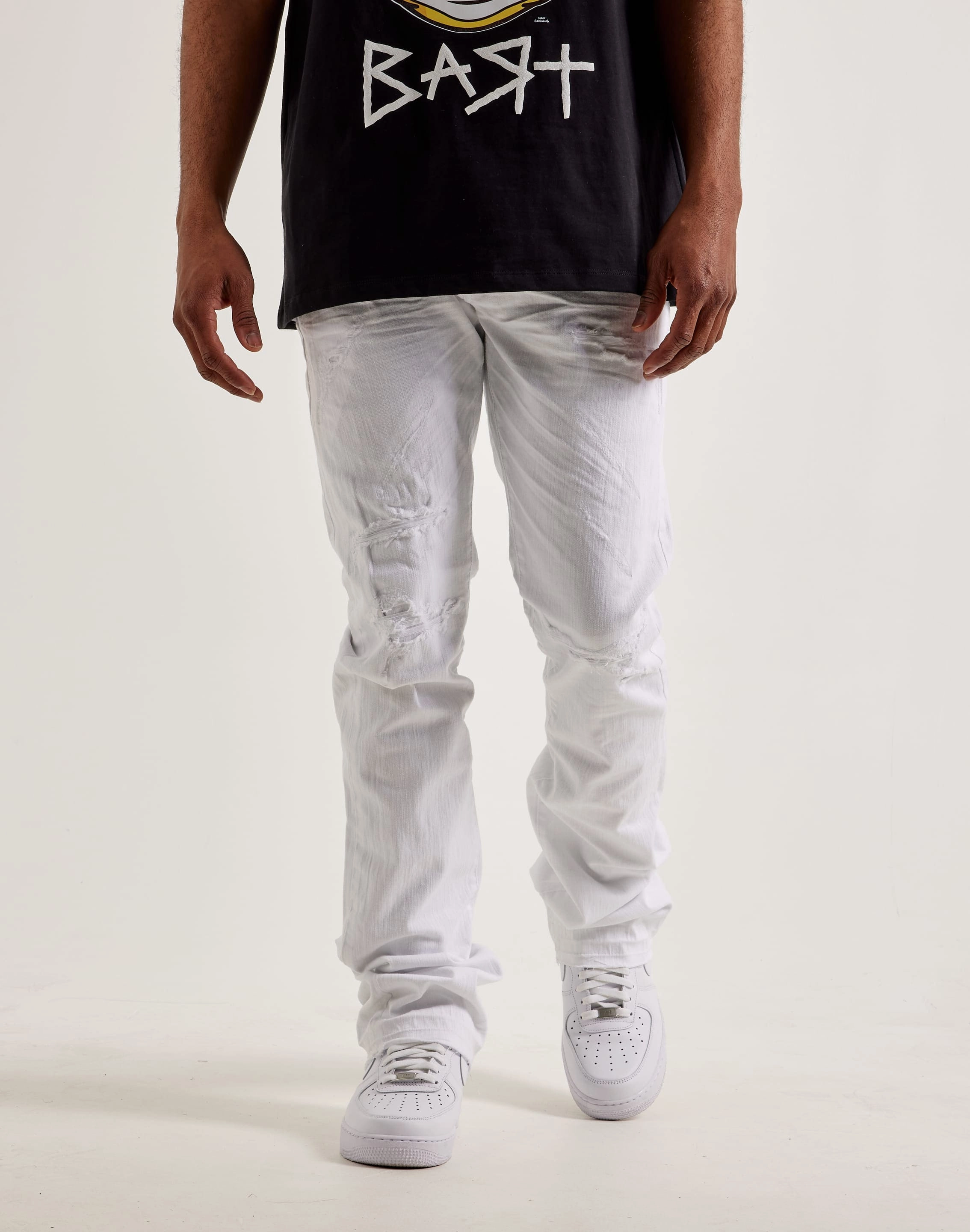 Street fashion Jordan Craig Stacked Denim Jeans Cotton - made fashion