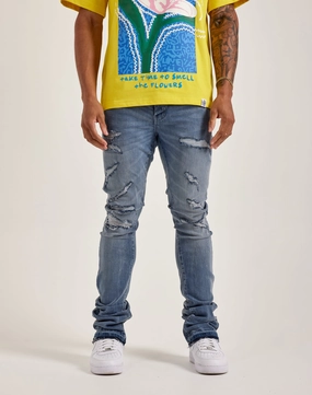 Jordan Craig Stacked Denim Jeans Fashion exhibitions Popular fashion picks