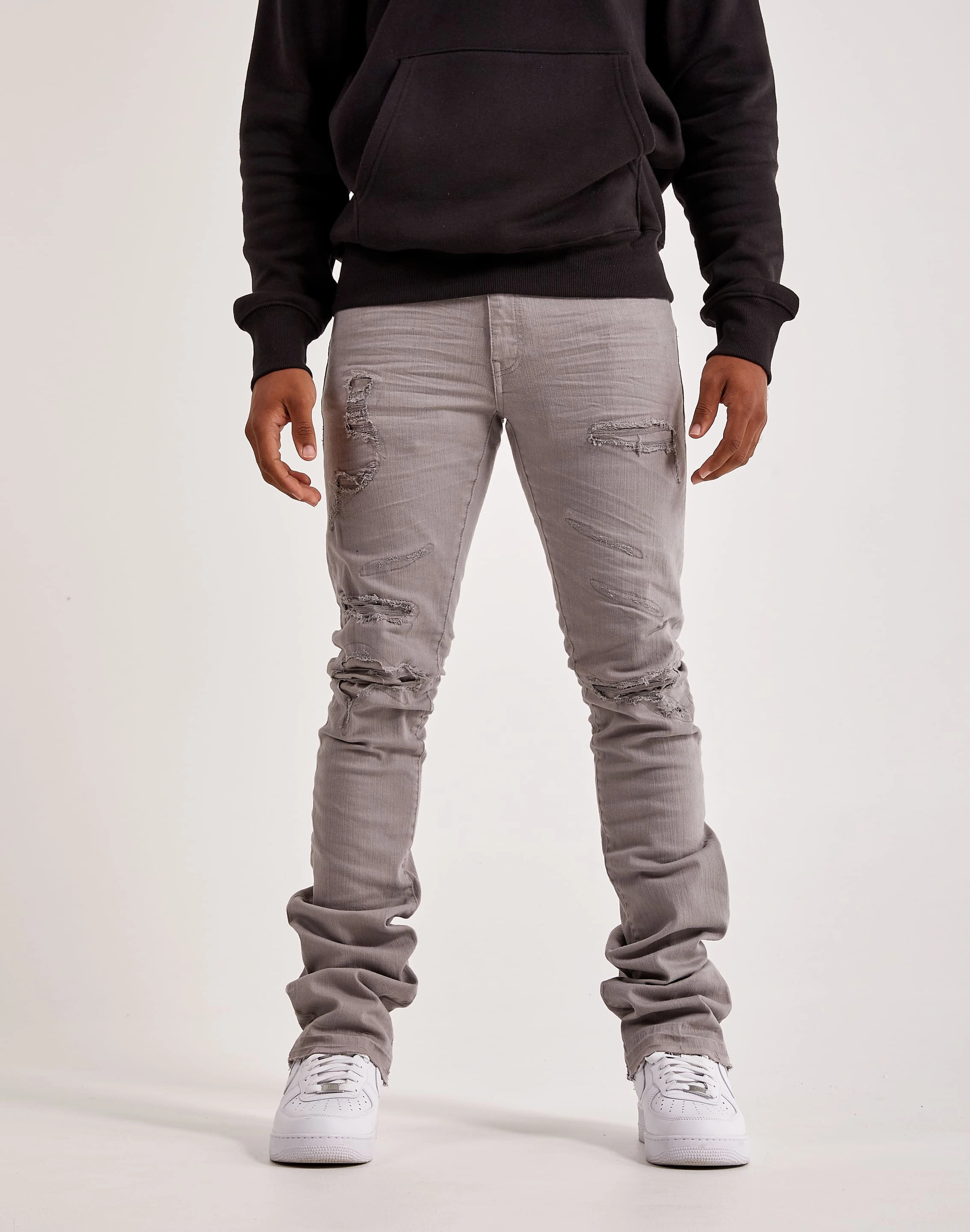 Jordan Craig Stacked Denim Jeans Fashion for all body types Printed fashion