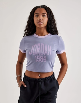 Jordan Cropped Graphic Tee Workwear options Runway fashion