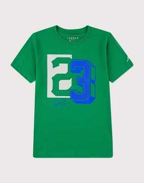Jordan Jordan 23 Mesh Big Boys' Green Tee Wool - sourced fashion Affordable fashion